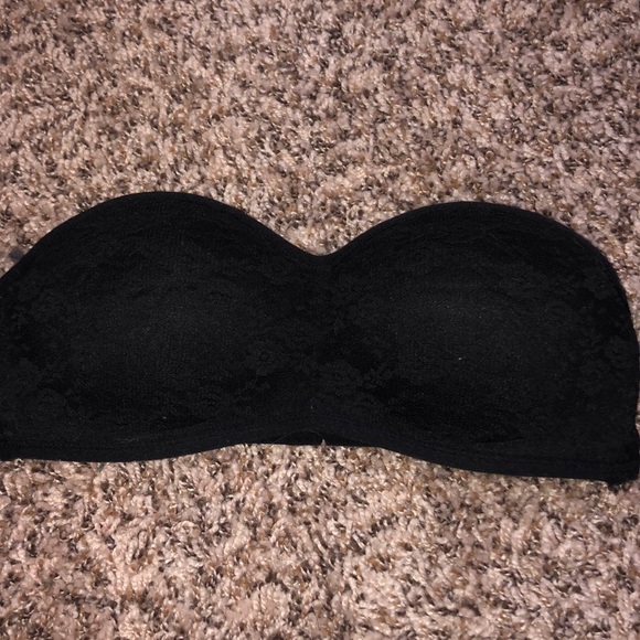 Black lace bandeau bra - Picture 1 of 2